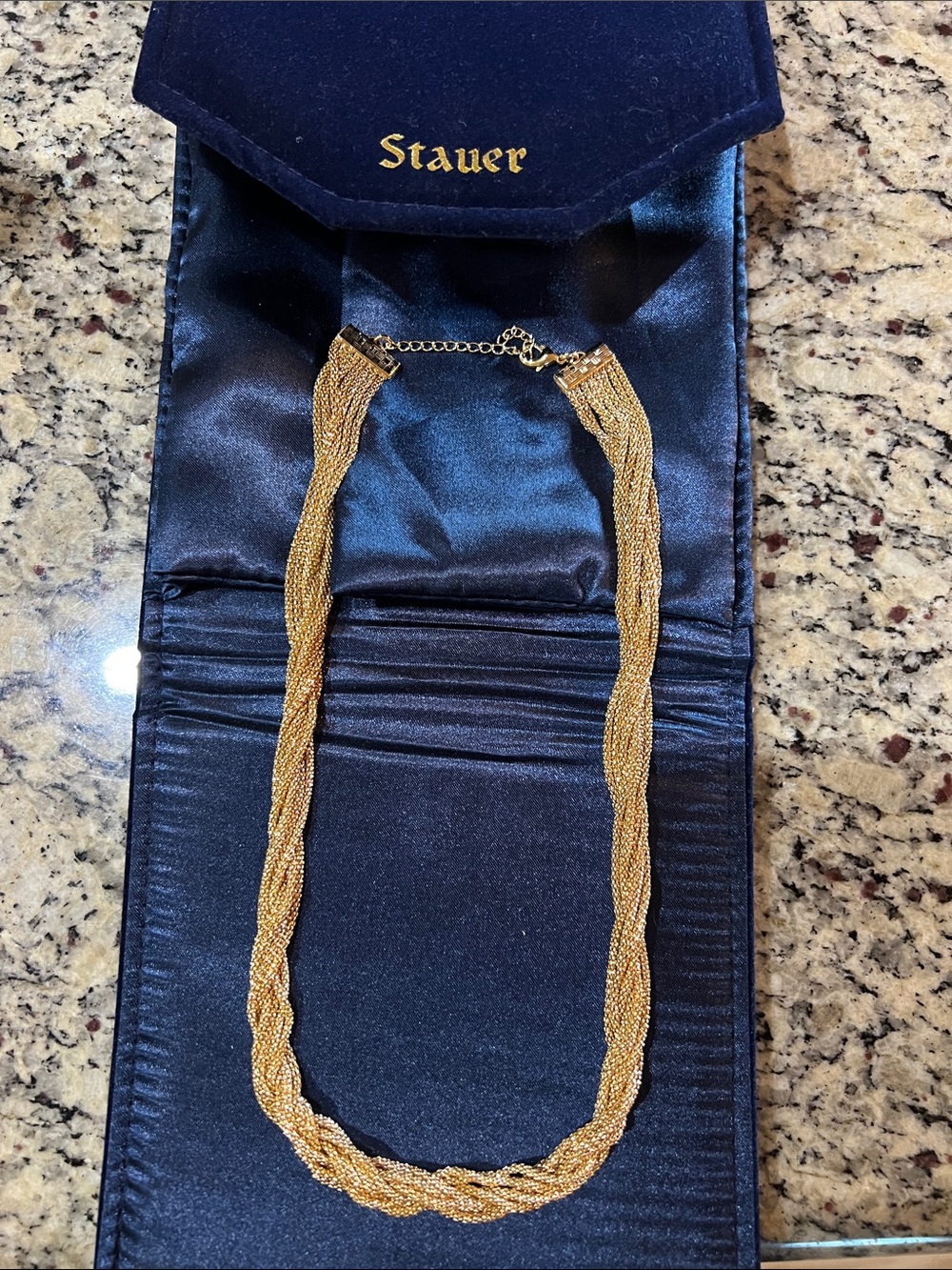 Stauer Gold-Tone Braided Multi-Strand Necklace